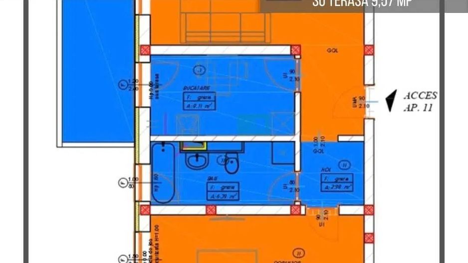 APARTAMENT CU TERASA LA PRIMA INCHIRIERE - Poză 12
