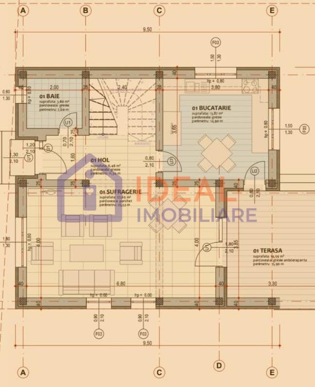 Casă Individuala cu 4 camere -400 mp curte– Cristian, Sibiu - Schiță 19