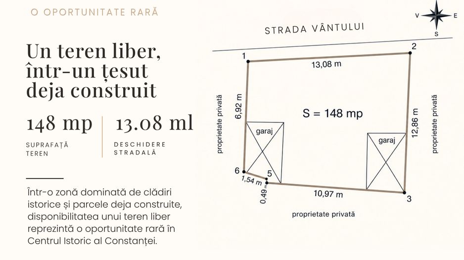 Proprietate de colecție | Teren pe Stradela Vântului – Centrul Istoric - Poză 7