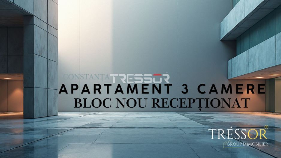 3 camere/mobilat, 81 mp, 2 balcoane, 2 băi, bloc nou - Poză 1