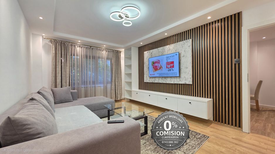 Apartament 2 camere, etaj 1, RENOVAT, mobilat și utilat, VASLUI - zona CARTIER; - Poză 1