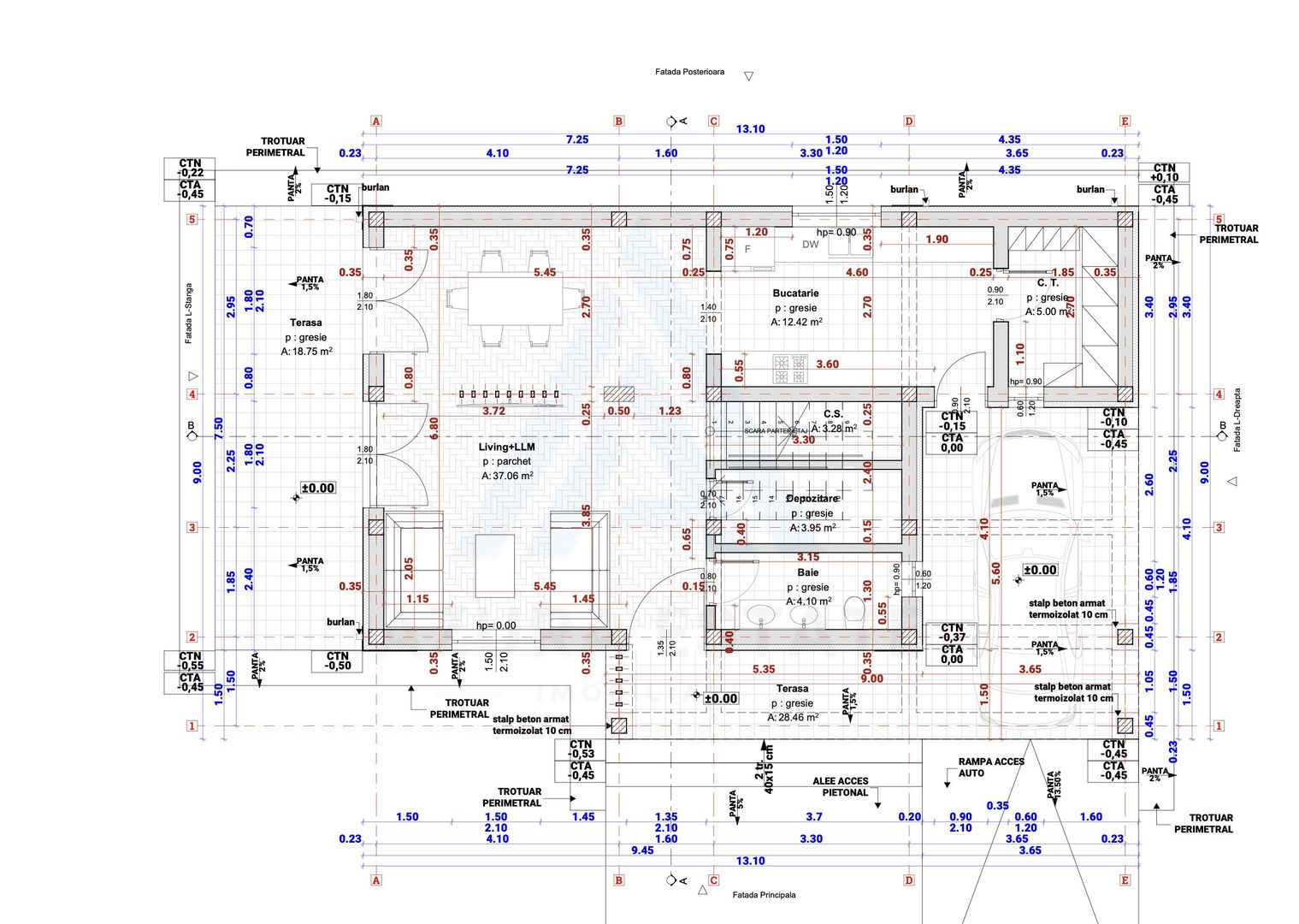 Casa individuala premium 4 camere 3 bai teren 365 mp Calea Cisnadiei - Poză 17