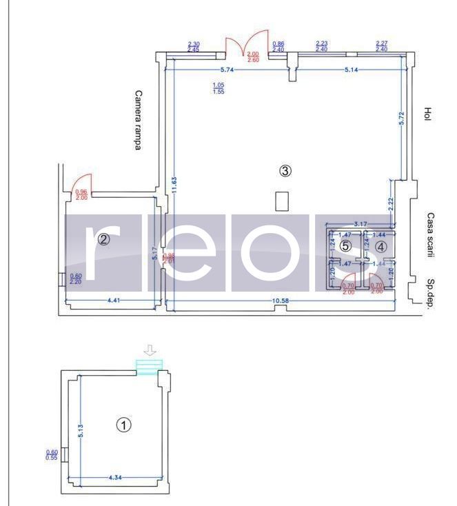SPAȚIU COMERCIAL PREMIUM DE ÎNCHIRIAT – 175 MP– FLOREASCA - DOROBANTI - Schiță 5