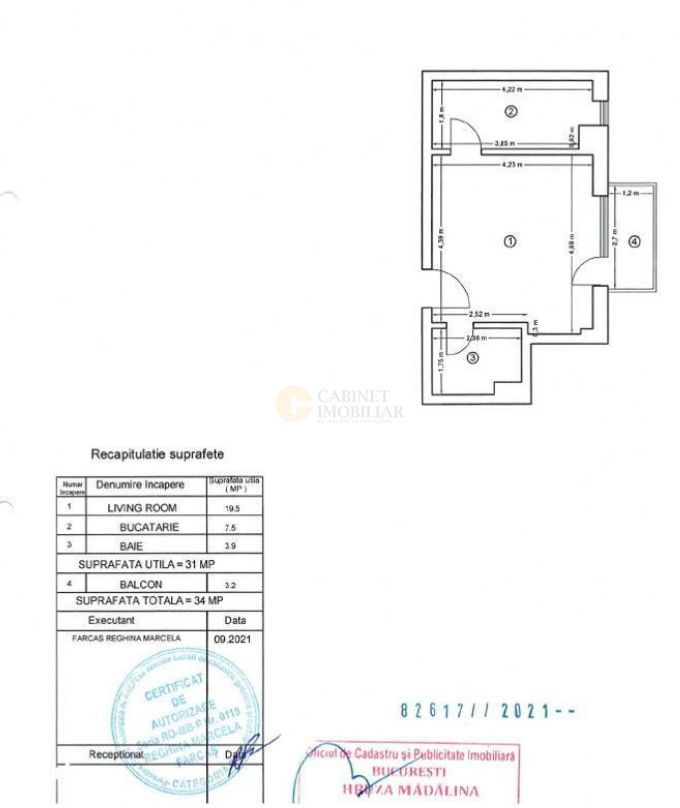 Apartament 1 camera - 34mp - etaj intermediar - Calea Calarasi - Poză 7
