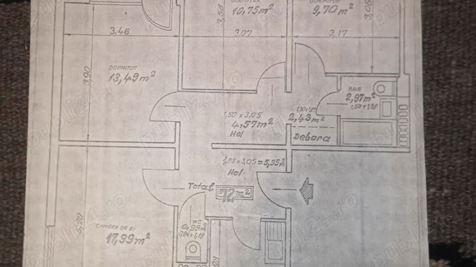 Apartament 4 camere Cetatea de Baltă - Poză 1