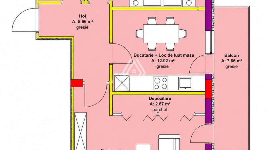 Apartament  2 camere 60mp + Balcon zona Oasului - Poză 1