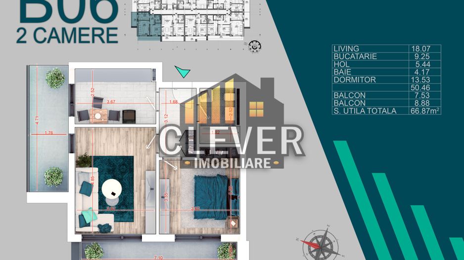 Theodor Pallady 2 Camere Decomandate Incalzire in Pardoseala - Poză 1