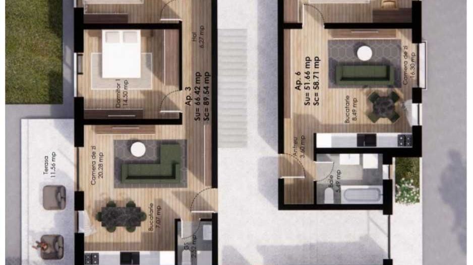 Apartamente Noi cu 2 sau 3 cam., zona semicentrala, Proprietar Direct - Poză 8