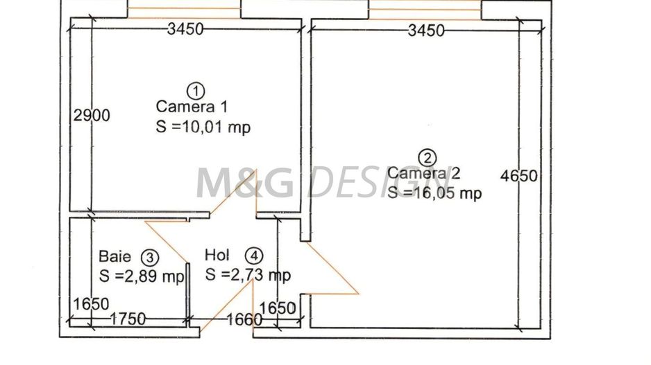 Apartament 1 camera Buziasului cu centrala - Poză 8