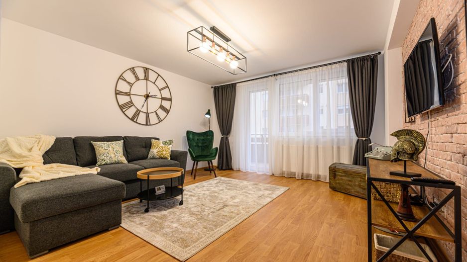 Cartier URBAN, lângă Mall Coresi, apartament 2 camere, mobilat, 550 euro - Poză 6