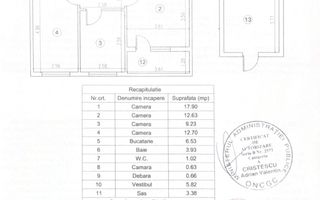 4 camere decomandat cu Boxa 12mp-10 min M 1 Decembrie 1918 - Schiță 24