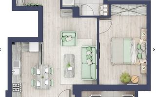 Apartament premium cu doua camere - Poză 1