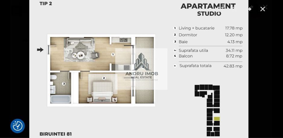 Studio strada Biruintei - Poză 2