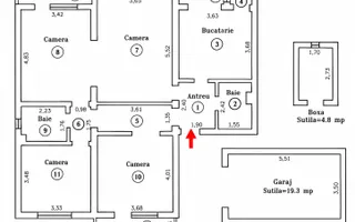 Bloc tip asociatie - zona Kiriac. 4 camere, 3 balcoane. Garaj si boxa. - Poză 19