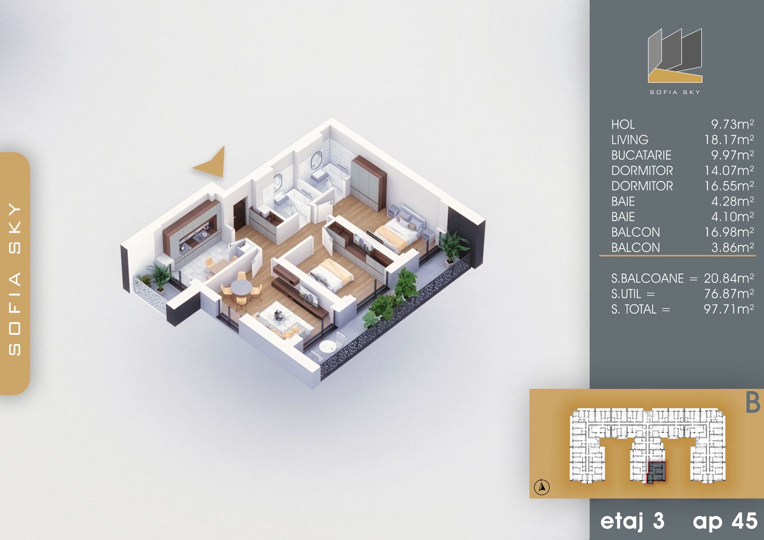 Ideal familie 3 camere decomandat la 7 min M Nicolae Teclu Titan Pallady - Schiță 9