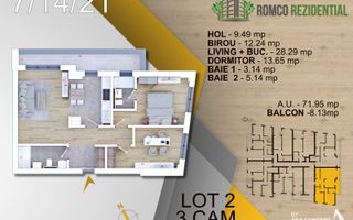 AP 2 CAM.-ROMCO REZIDENTIAL - PANOURI FOTOVOLTAICE! - Poză 3