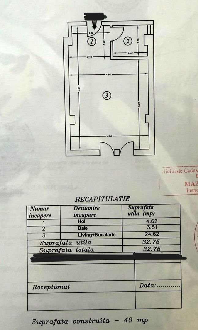 Vanzare Garsonieră în Bloc Mixt (2016) | Zona Mall Vitan - Dristor Cu Centrala - Poză 3