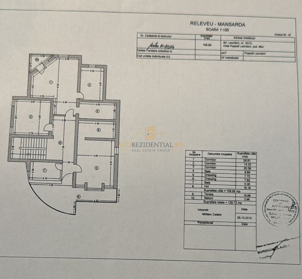 Vila S+P+M de vanzare in Popești Leordeni–teren 623 mp, piscina, garaj - Schiță 22