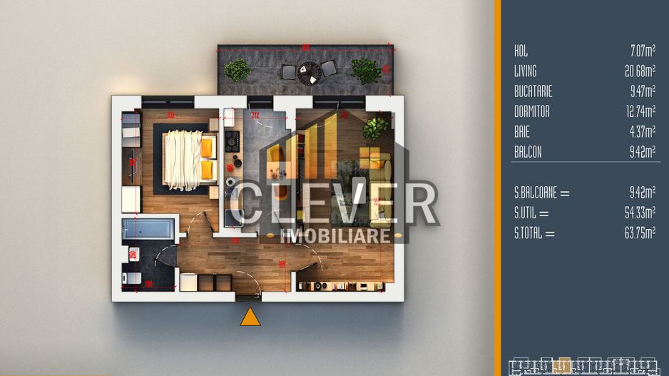 Apartament 2 Camere Theodor Pallady-Titan-Comision 0 - Poză 2