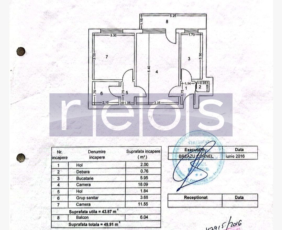 VANZARE APARTAMENT 2 CAMERE 50MP MUNCII CAMPIA LIBERTATII SEMIDECOMANDAT - Poză 7