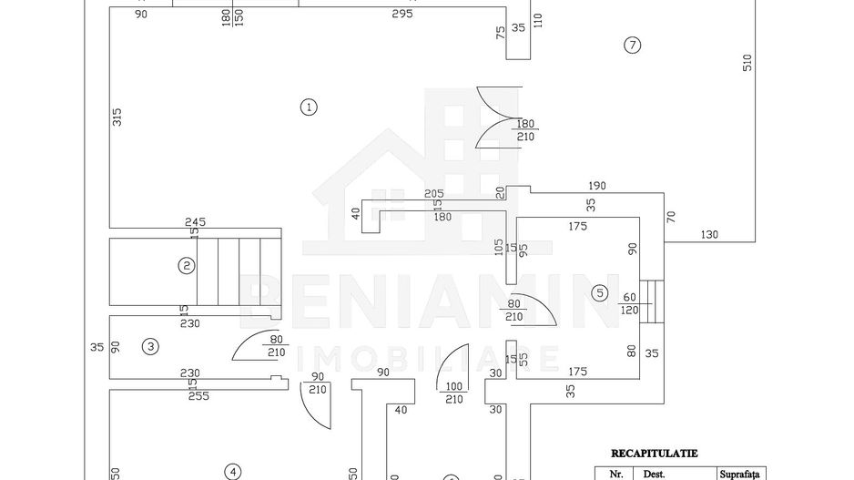 Casa P+1 Living-Bucatarie-3 Dormitoare-Toate utilitatile-Disponibila - Schiță 10