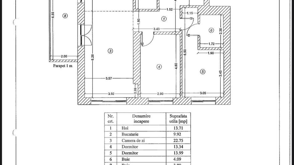 Apartament 3 Camere | Domenii | Luxuria Residence - Schiță 8