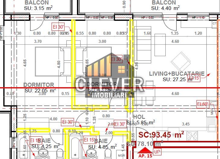 Bloc Premium Finalizat 3 Camere Incalzire in Pardoseala - Poză 3