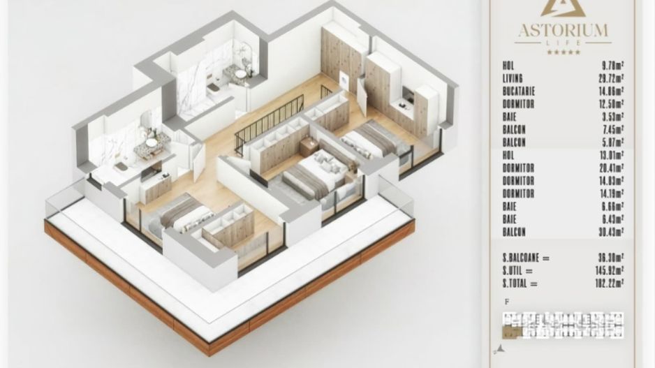 5 CAMERE TIP DUPLEX-PALLADY- SECTOR 3 - ASTORIUM LIFE! - Poză 4