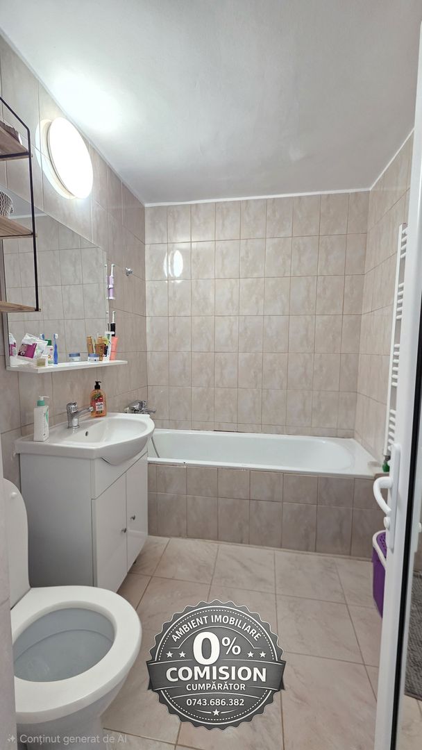 Apartament cu 2 camere, ETAJ 2, mobilat și utilat, VASLUI - zona CRUCEA GĂRII; - Poză 8
