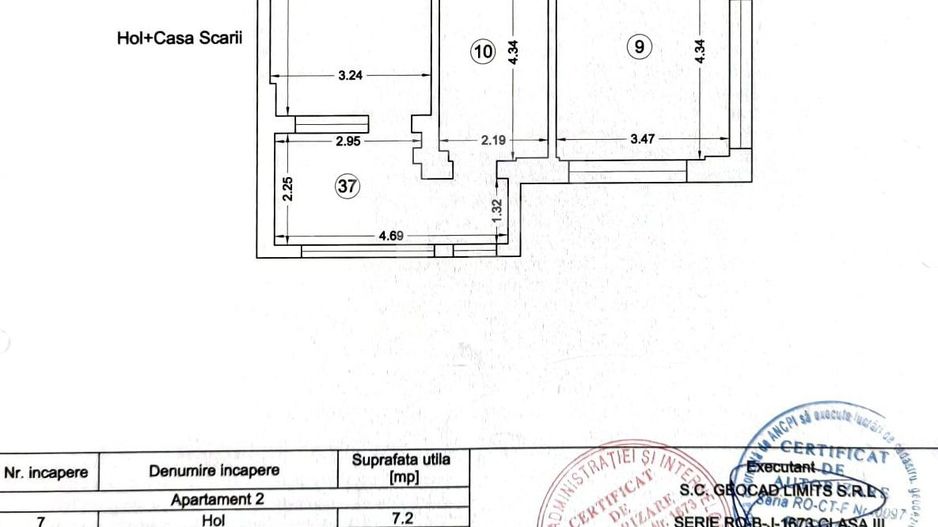 Apartament 2 camere Zen Residence - Centrul Comercial TOM -loc parcare - Schiță 15