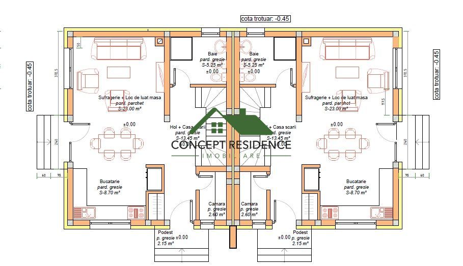 Duplex nou | 100 mp utili | 2,5 ari teren – zona str. Vrancei - Poză 4