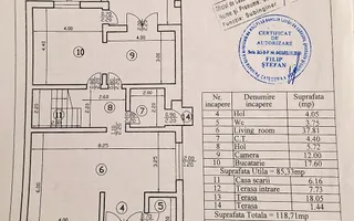 Vilă individuală 6 camere, teren 903 mp ! - Schiță 12