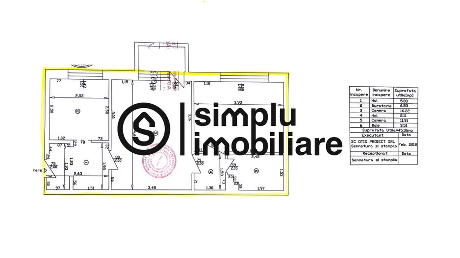 Apartament 2 camere Calea Severinului P/4 - Schiță 9