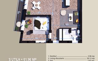 Apartament 2 camere Pallady, Titan,Fix la Parcul Teilor,Bl Boutique - Poză 4