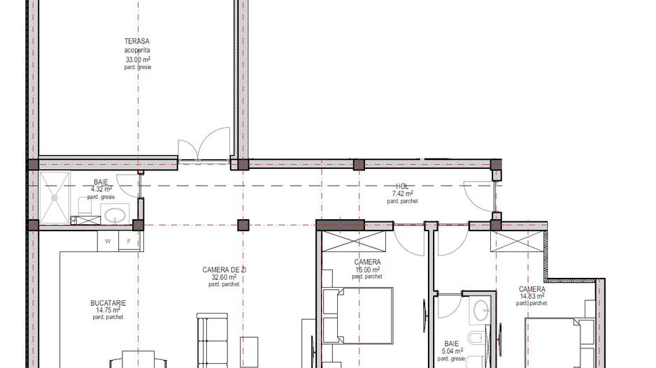 Penthouse 94mp, Sibiu - Schiță 7