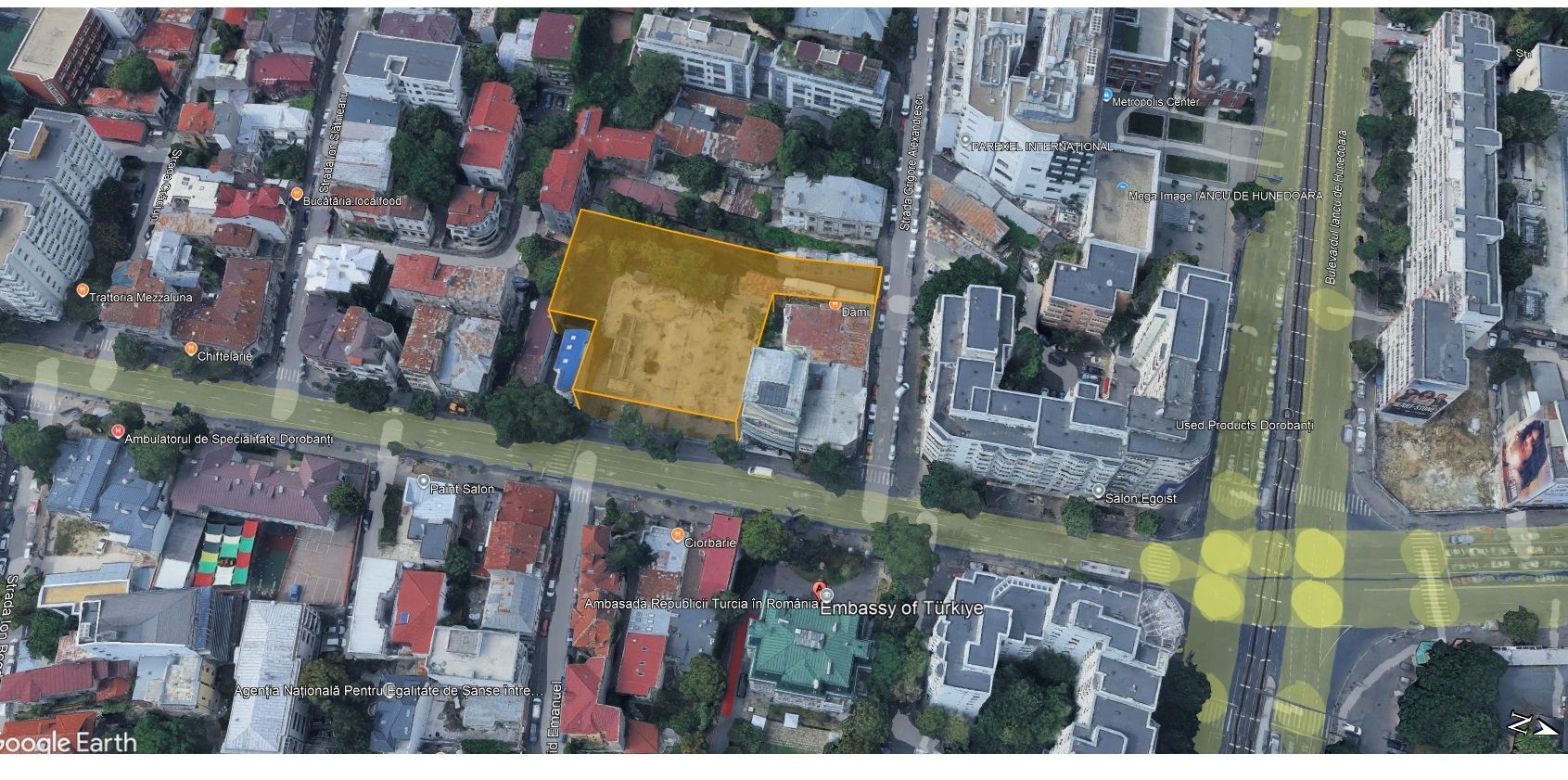 Teren 2.500 m² cu dublă deschidere – Calea Dorobanți - Schiță 2