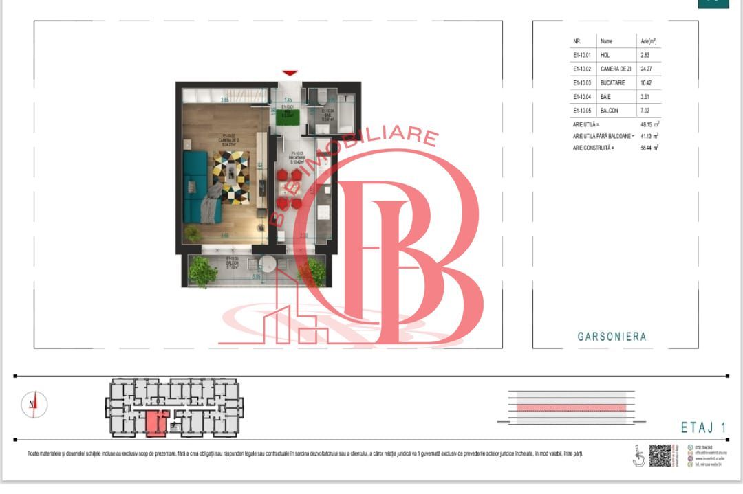 Garsoniera ideala pentru investitie  Titan Pallady - Schiță 4