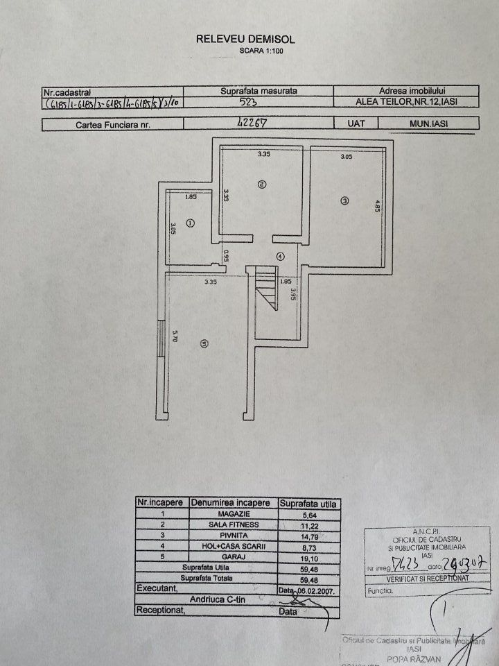 CASA/VILA DE VANZARE BUCIUM,CARTIER IC BRATIANU,235 MP UTILI,521MP TEREN - Poză 13