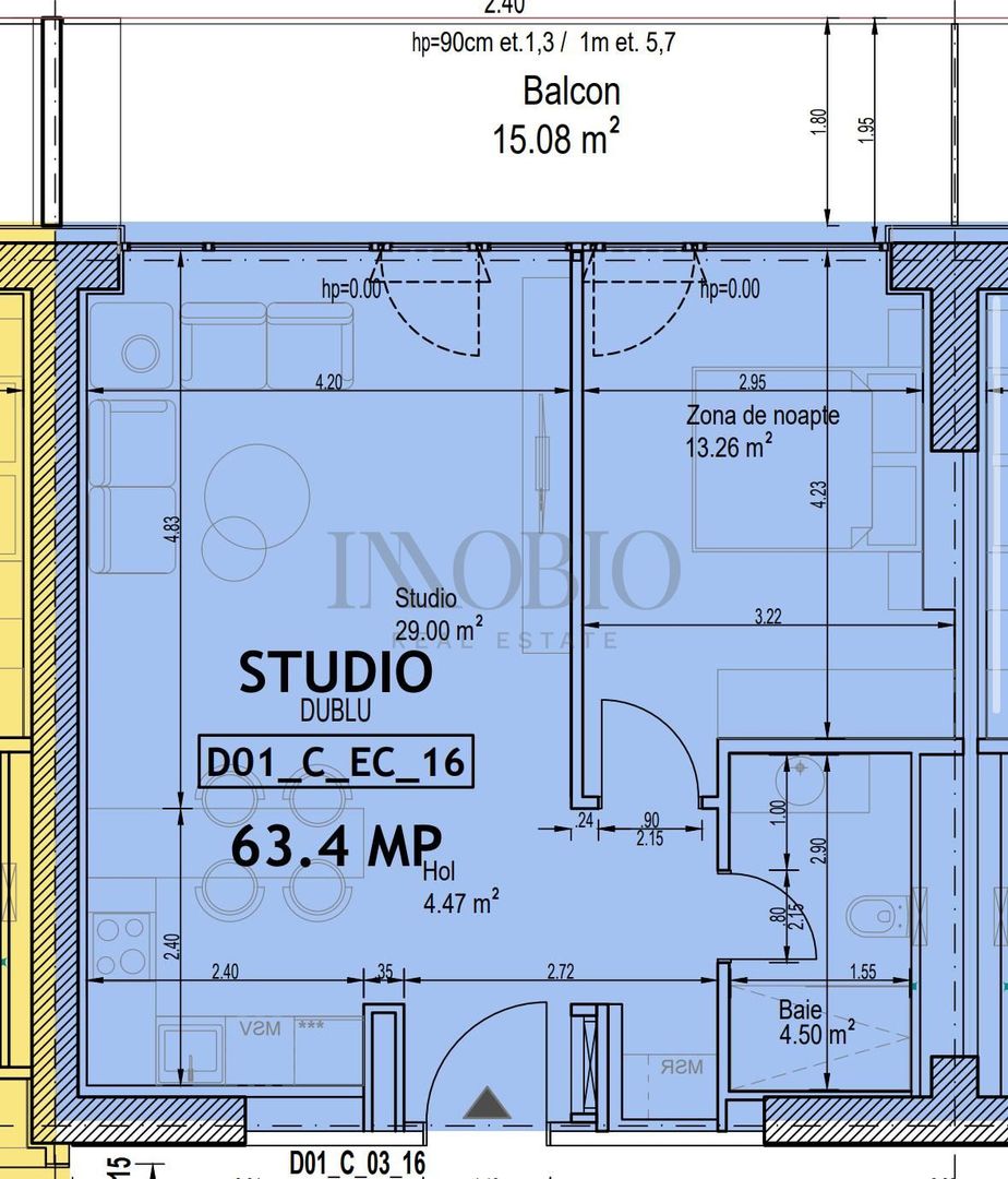 Apartament cu 2 camere |One Lake District/Faza 1 - Poză 5