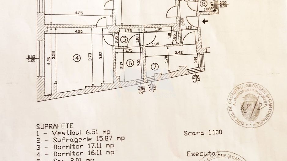 De vânzare: apartament 3 camere Piata Victoriei - parter înalt - Poză 8