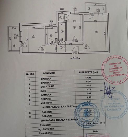 2 camere| DECOMANDAT| AVIATIEI - Schiță 13