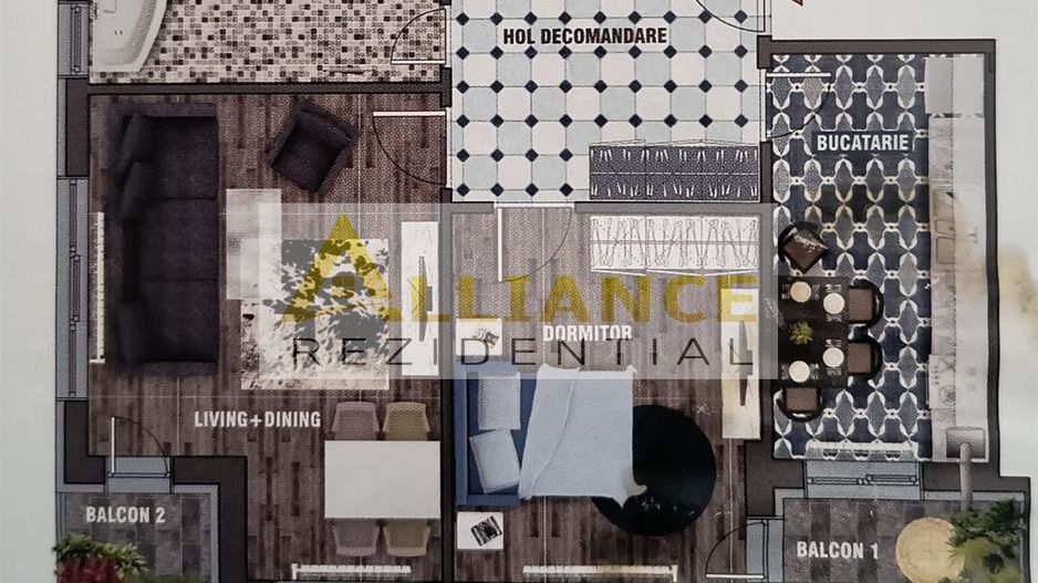 Apartament 2 camere de vanzare 64 mp etaj 5/5 mobilat si utilat - Poză 14