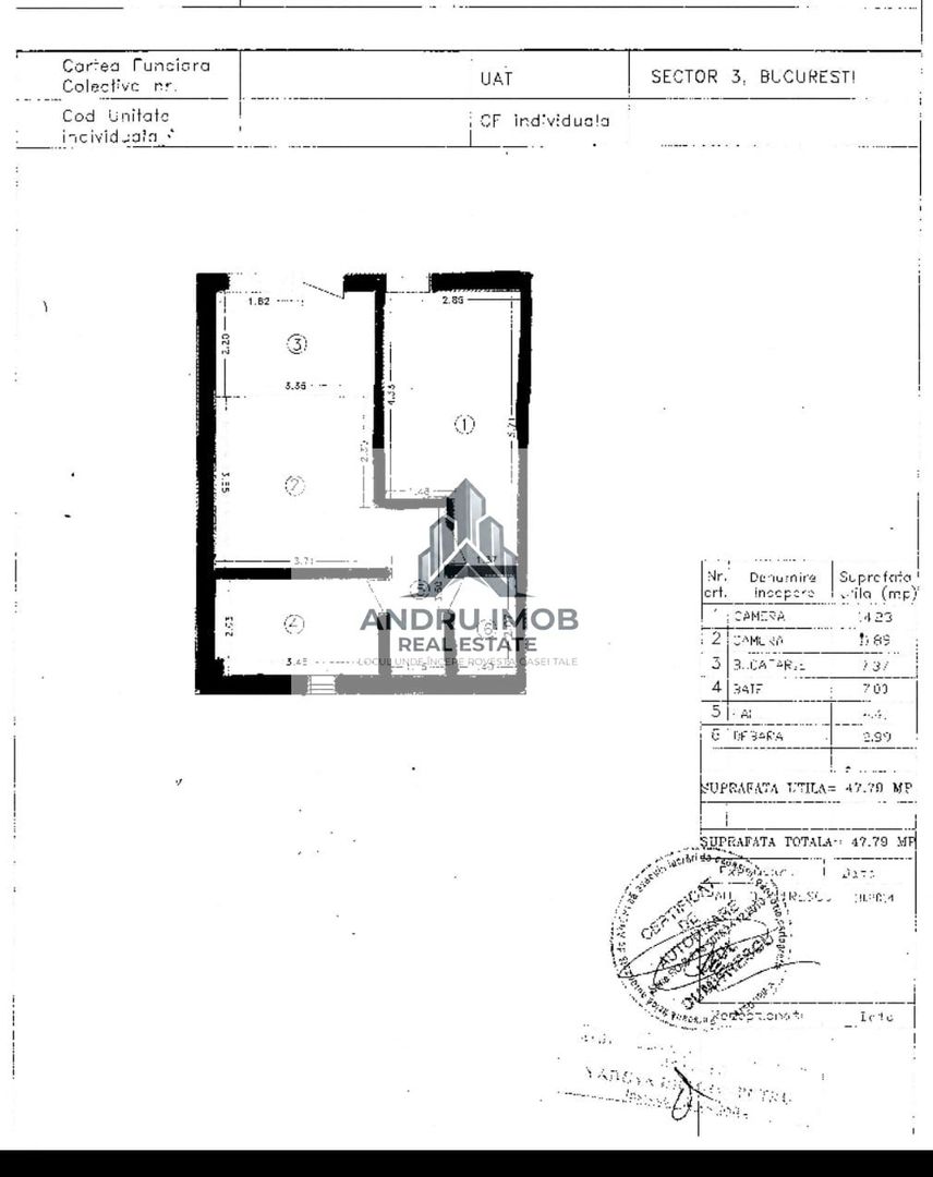 Apartament 2 camere, curte proprie 37mp Zona 23 August, Auchan Titan - Poză 9