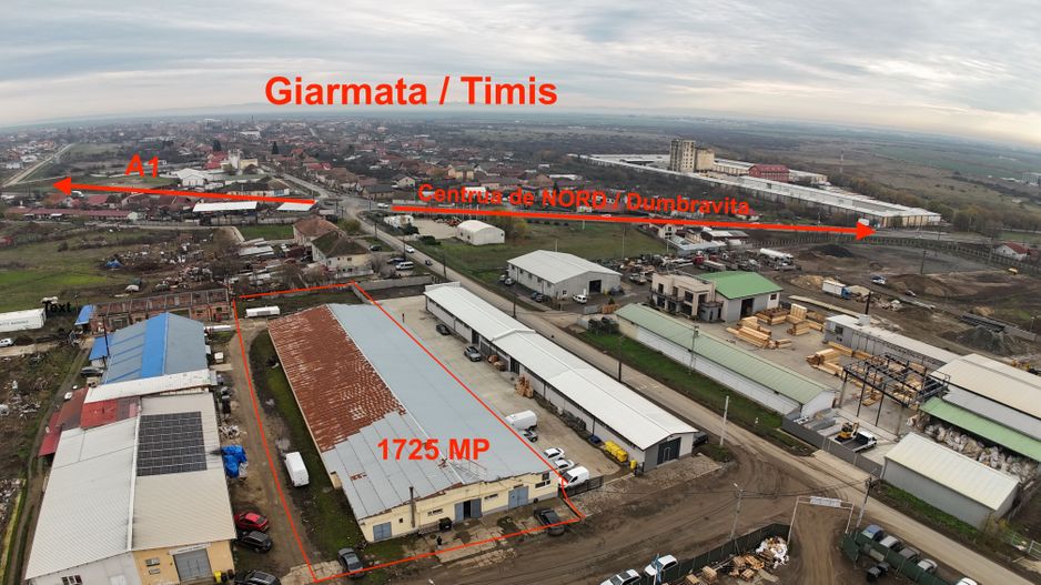 Hală industrială cu poziționare strategică în Giarmata - Poză 1
