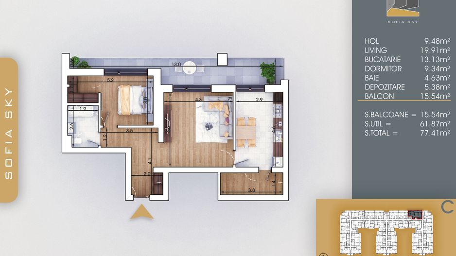 AP. 2CAM. - BLOC IN CURS DE FINALIZARE / 8 MIN. METROU TECLU! - Poză 1