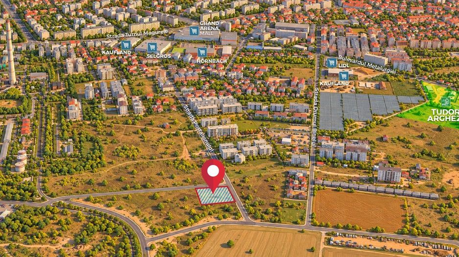 Teren 5.000 mp pe colt | Postalionului – Metalurgiei - Poză 3