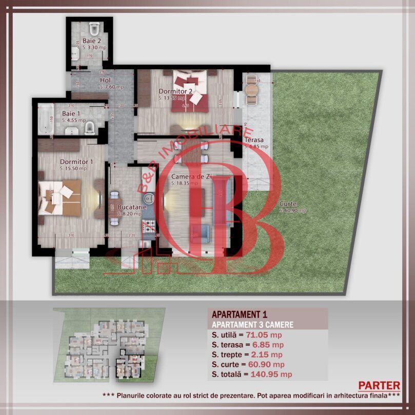 3 camere -gradina proprie Metrou Nicolae Teclu - Schiță 10