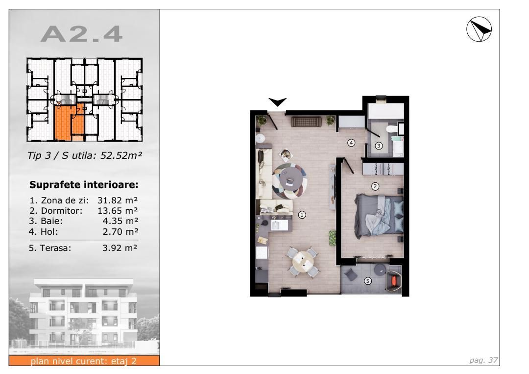 Vânzare apartamente moderne 52 mp în zona Torontalului !!! COMISON 0 - Poză 6