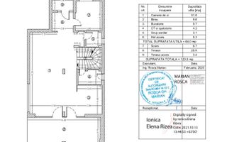 Vilă cu vedere spre pădure și cu piscina încălzită - Schiță 13