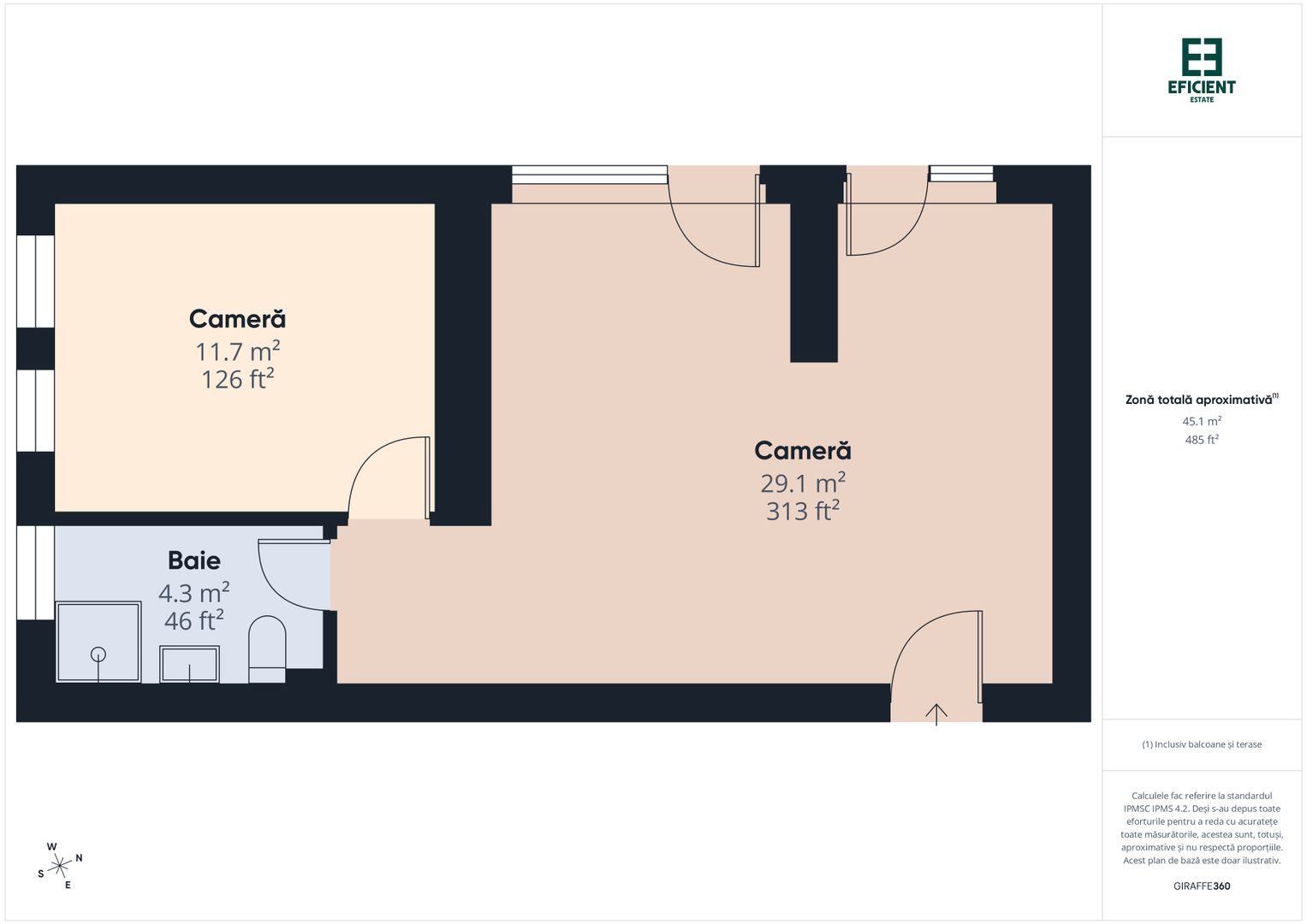 Apartament 2 camere - Bloc nou - Giroc - Timișoara - Poză 13